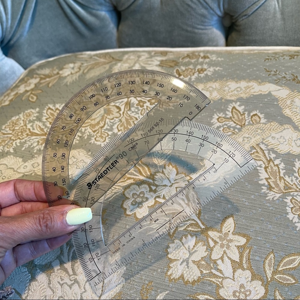 Bundle of 2 Plastic Protractors